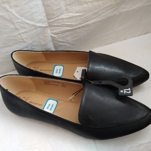 Women's Black Flats with Wide Width size 10,11 &12